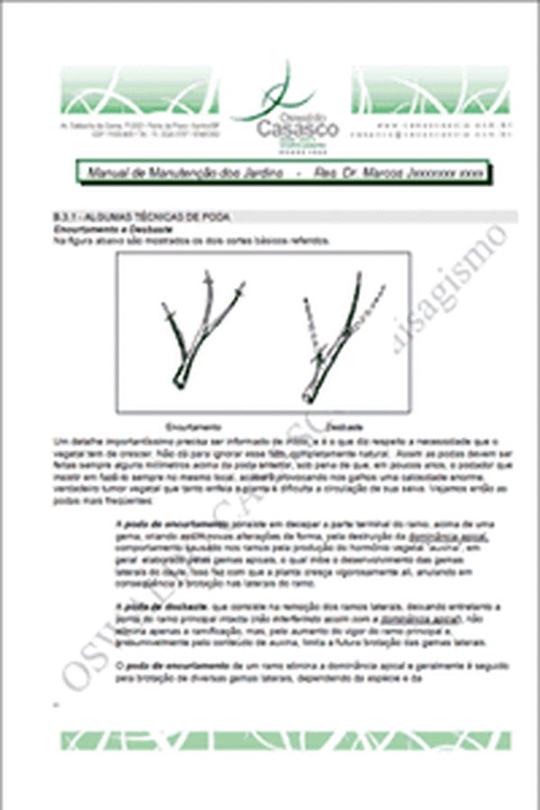 Manual de Manutenção de Áreas Ajardinadas