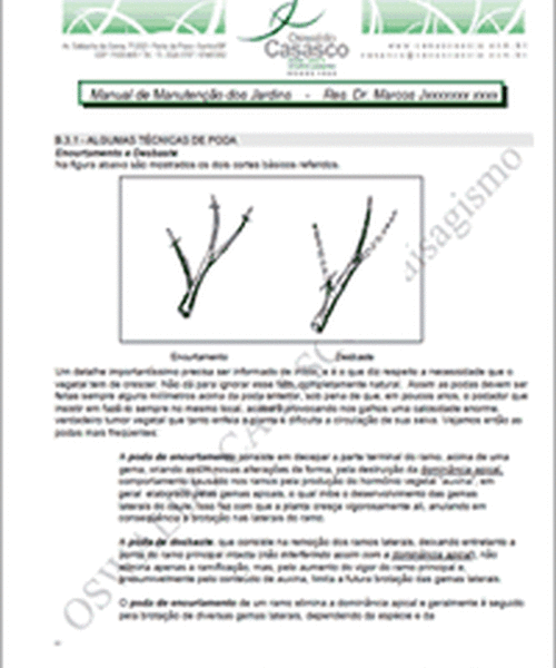 Manual de Manutenção de Áreas Ajardinadas